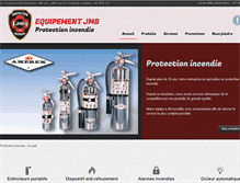 Tablet Screenshot of extincteursjmb.com